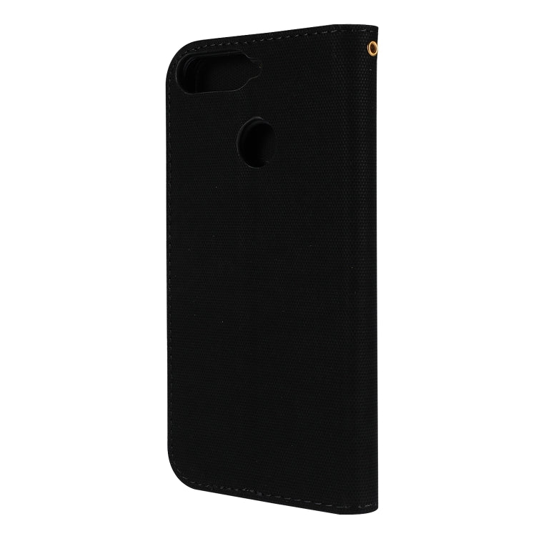 Fabric Stitching Embroidery Horizontal Flip Leather Case With Holder & Card Slots & Wallet for Huawei Honor 7A