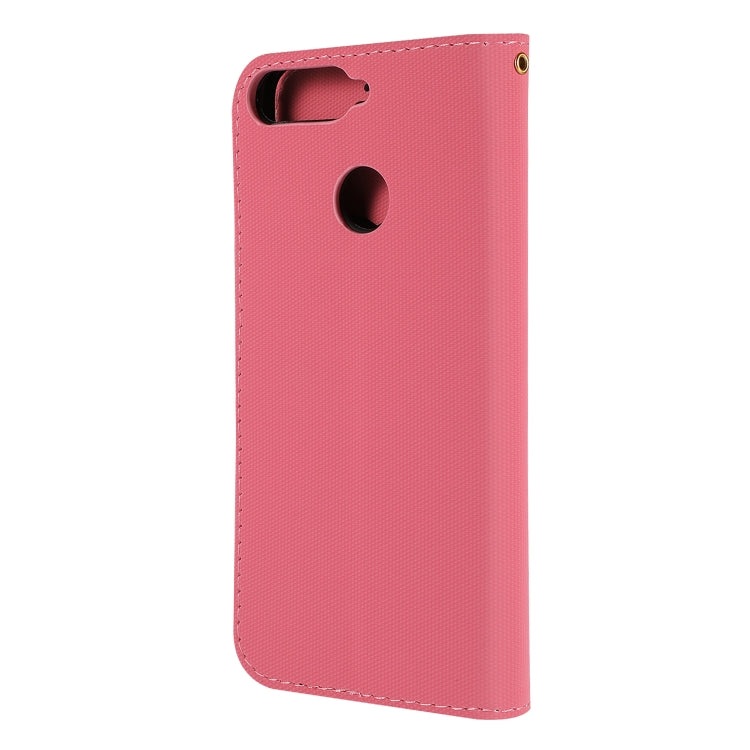 Fabric Stitching Embroidery Horizontal Flip Leather Case With Holder & Card Slots & Wallet for Huawei Honor 7A