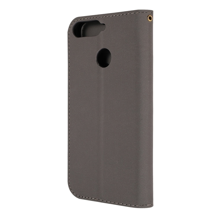 Fabric Stitching Embroidery Horizontal Flip Leather Case With Holder & Card Slots & Wallet for Huawei Honor 7A