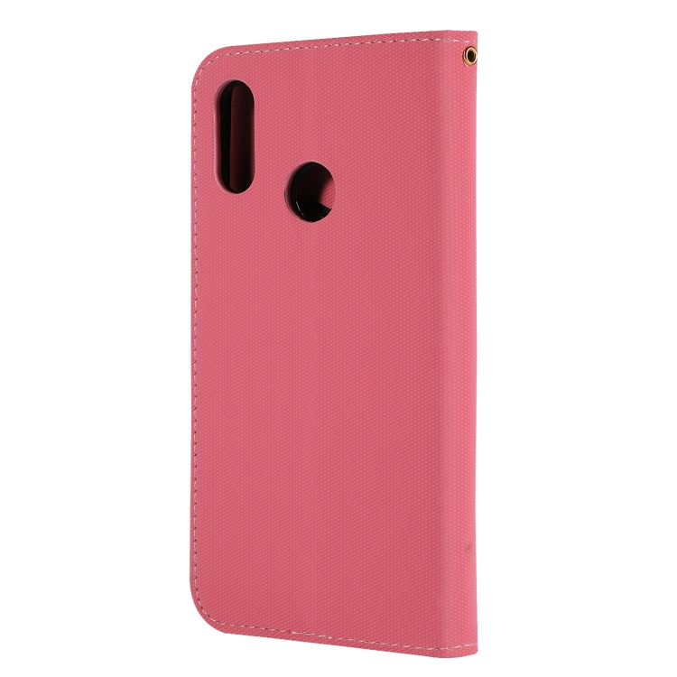 Fabric Stitching Embroidery Horizontal Flip Leather Case With Holder & Card Slots & Wallet for Huawei Honor 8X