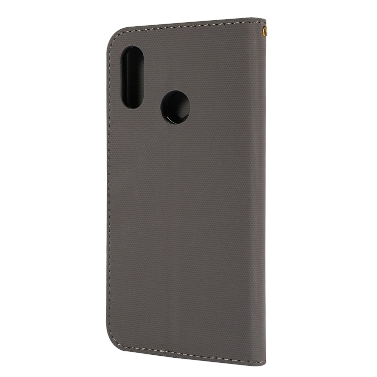 Fabric Stitching Embroidery Horizontal Flip Leather Case With Holder & Card Slots & Wallet for Huawei Honor 8X