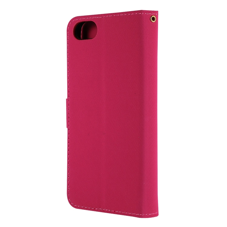 Fabric Stitching Embroidery Horizontal Flip Leather Case With Holder & Card Slots & Wallet for Huawei Honor 7S / Y5 2018