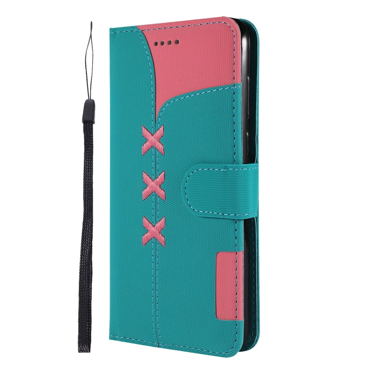 Fabric Stitching Embroidery Horizontal Flip Leather Case With Holder & Card Slots & Wallet for Huawei Honor 7S / Y5 2018