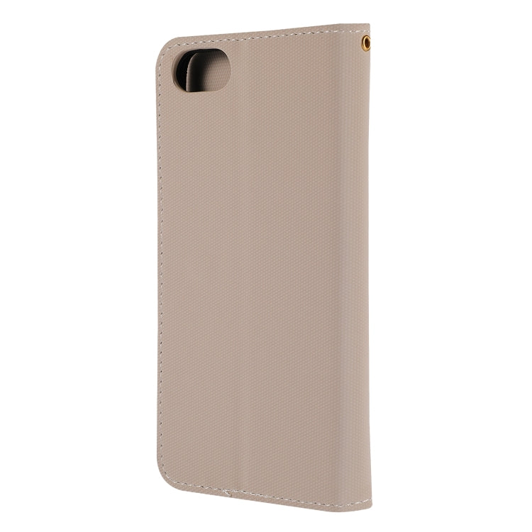 Fabric Stitching Embroidery Horizontal Flip Leather Case With Holder & Card Slots & Wallet for Huawei Honor 7S / Y5 2018