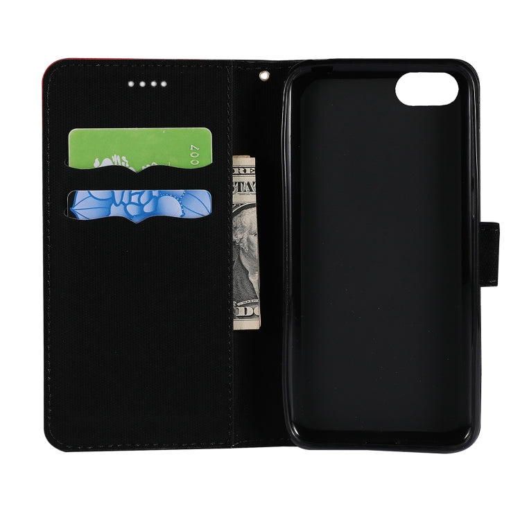 Fabric Stitching Embroidery Horizontal Flip Leather Case With Holder & Card Slots & Wallet for Huawei Honor 7S / Y5 2018