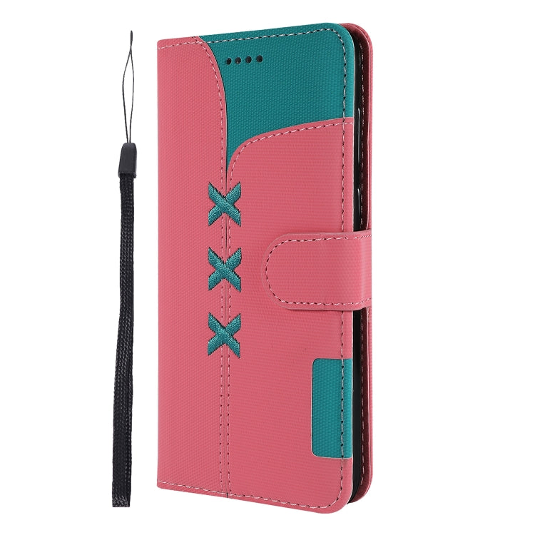 Fabric Stitching Embroidery Horizontal Flip Leather Case With Holder & Card Slots & Wallet for Huawei Honor 7S / Y5 2018