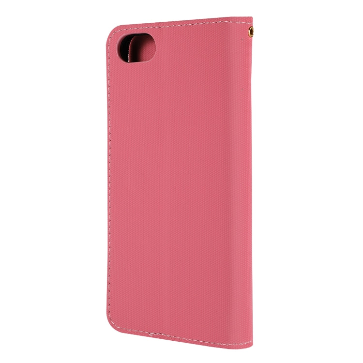 Fabric Stitching Embroidery Horizontal Flip Leather Case With Holder & Card Slots & Wallet for Huawei Honor 7S / Y5 2018