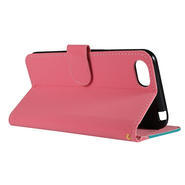 Fabric Stitching Embroidery Horizontal Flip Leather Case With Holder & Card Slots & Wallet for Huawei Honor 7S / Y5 2018