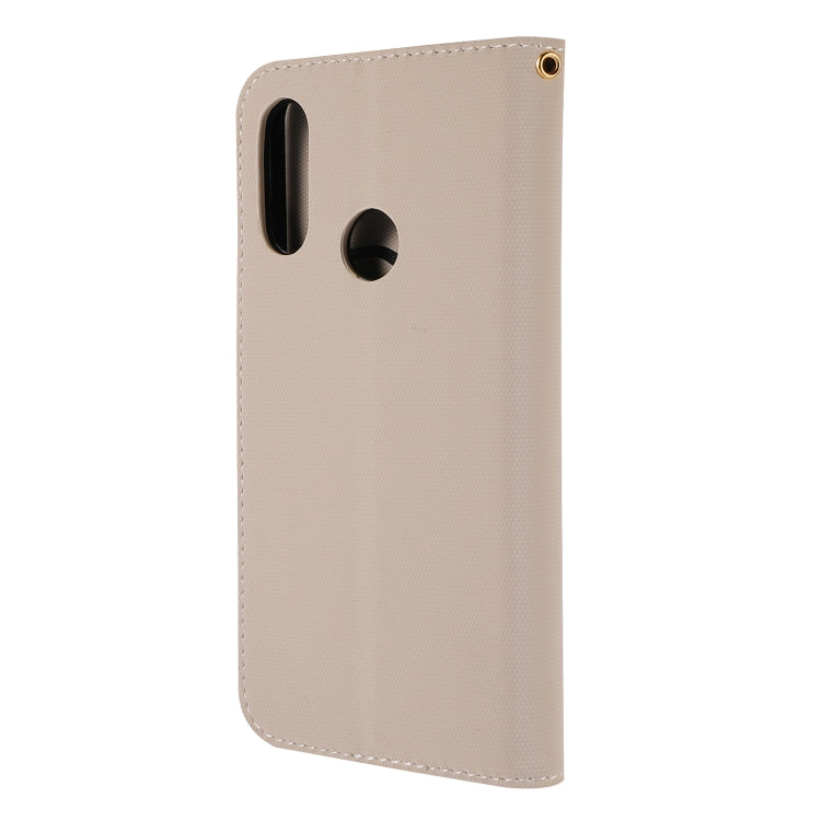 Fabric Stitching Embroidery Horizontal Flip Leather Case With Holder & Card Slots & Wallet for Huawei Honor 8A / Y6 2019