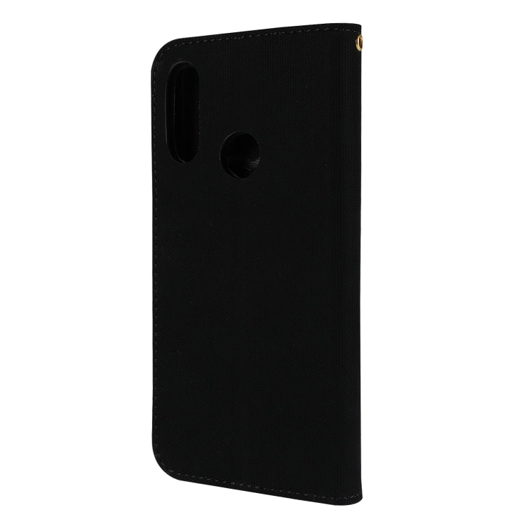 Fabric Stitching Embroidery Horizontal Flip Leather Case With Holder & Card Slots & Wallet for Huawei Honor 8A / Y6 2019