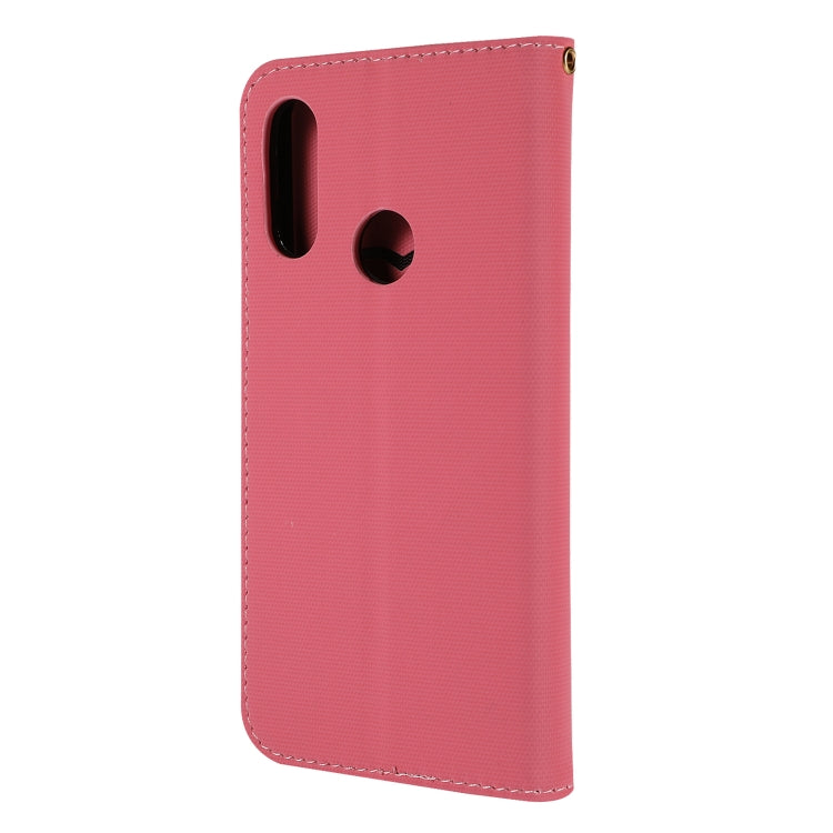 Fabric Stitching Embroidery Horizontal Flip Leather Case With Holder & Card Slots & Wallet for Huawei Honor 8A / Y6 2019