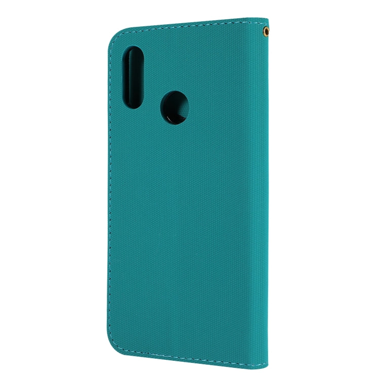 Fabric Stitching Embroidery Horizontal Flip Leather Case With Holder & Card Slots & Wallet for Huawei Honor 10 Lite