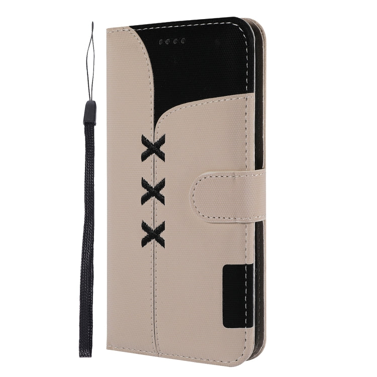 Fabric Stitching Embroidery Horizontal Flip Leather Case With Holder & Card Slots & Wallet for Huawei Honor 10 Lite