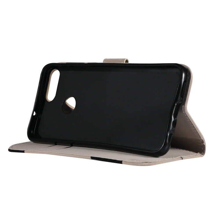 Fabric Stitching Embroidery Horizontal Flip Leather Case With Holder & Card Slots & Wallet for Huawei Enjoy 7S