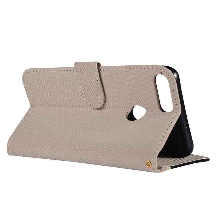 Fabric Stitching Embroidery Horizontal Flip Leather Case With Holder & Card Slots & Wallet for Huawei Enjoy 7S