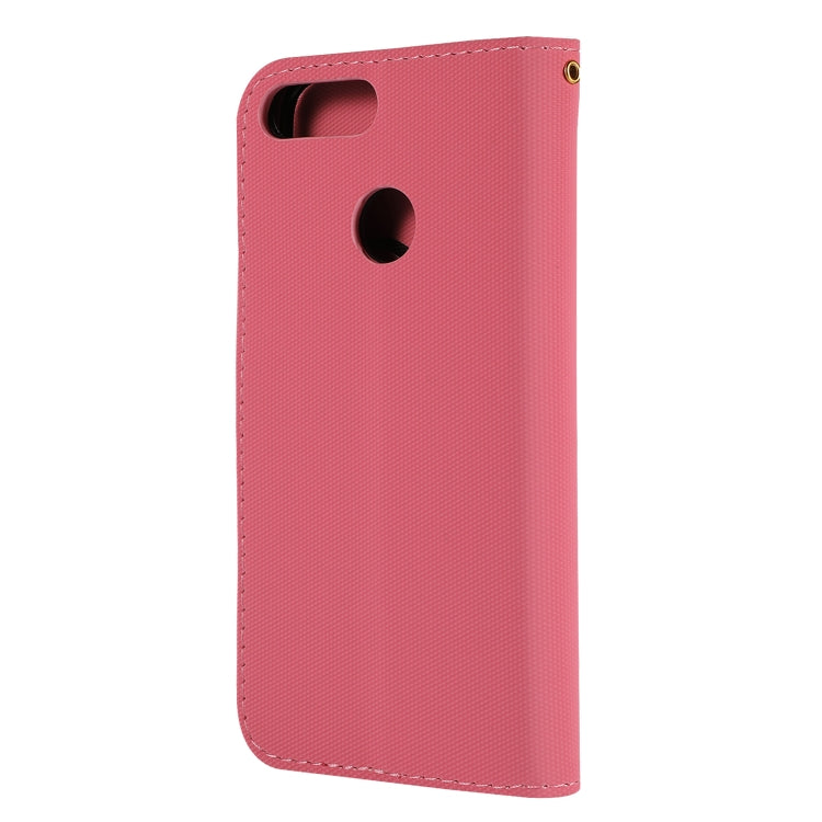 Fabric Stitching Embroidery Horizontal Flip Leather Case With Holder & Card Slots & Wallet for Huawei Enjoy 7S