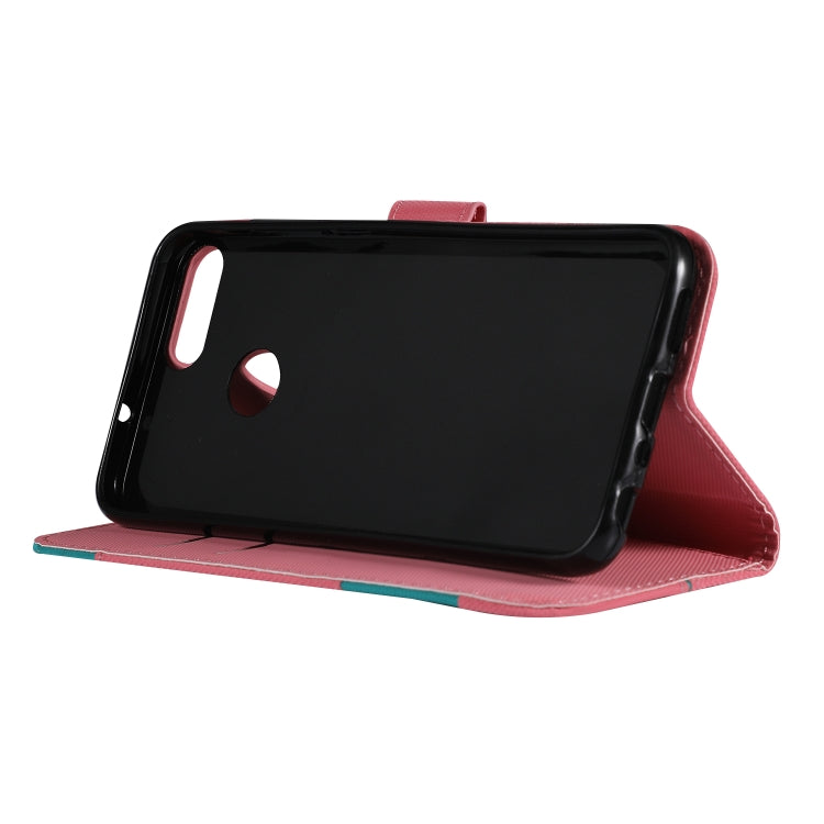Fabric Stitching Embroidery Horizontal Flip Leather Case With Holder & Card Slots & Wallet for Huawei Enjoy 7S