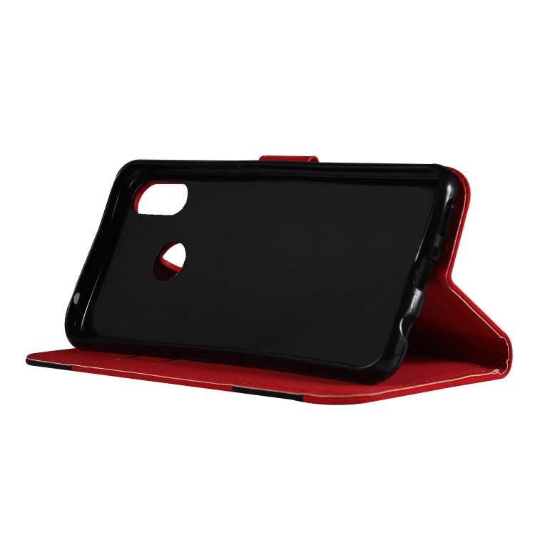 Fabric Stitching Embroidery Horizontal Flip Leather Case With Holder & Card Slots & Wallet for Huawei Nova 3i
