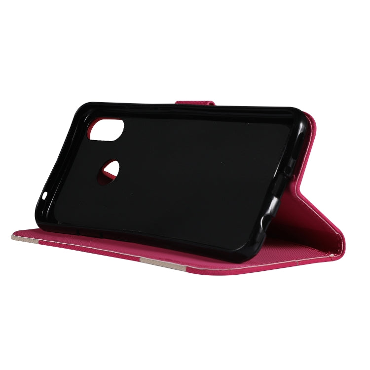 Fabric Stitching Embroidery Horizontal Flip Leather Case With Holder & Card Slots & Wallet for Huawei Nova 3i