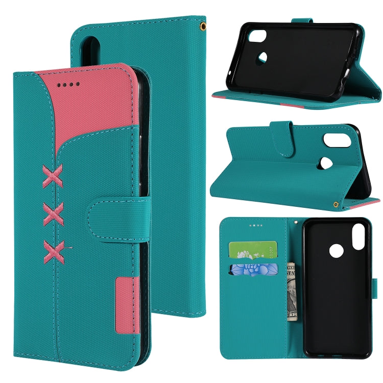 Fabric Stitching Embroidery Horizontal Flip Leather Case With Holder & Card Slots & Wallet for Huawei Nova 3i