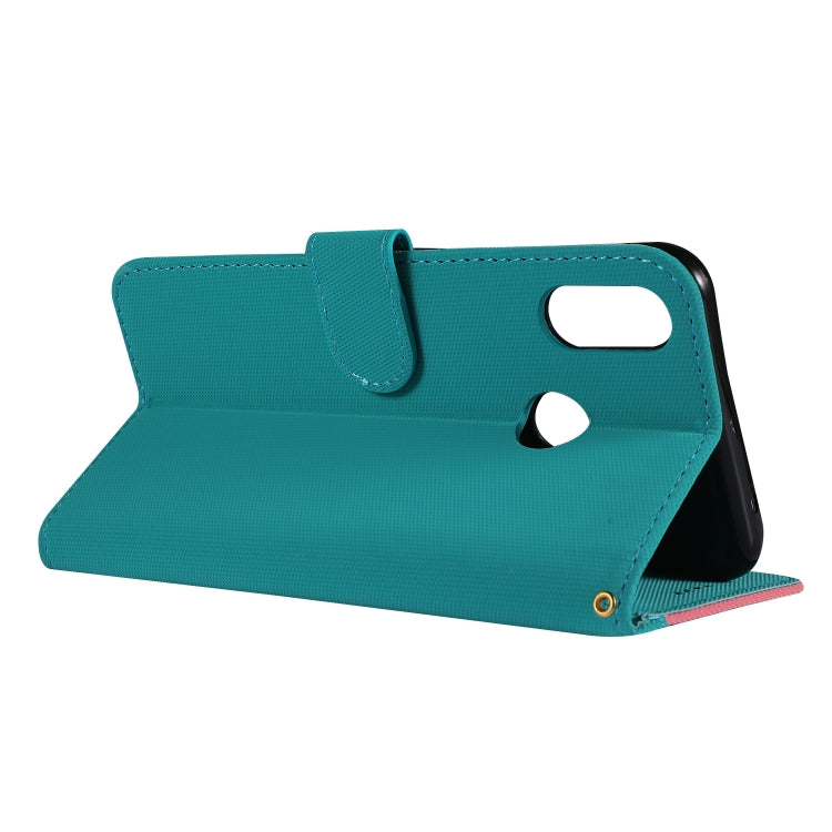 Fabric Stitching Embroidery Horizontal Flip Leather Case With Holder & Card Slots & Wallet for Huawei Nova 3i