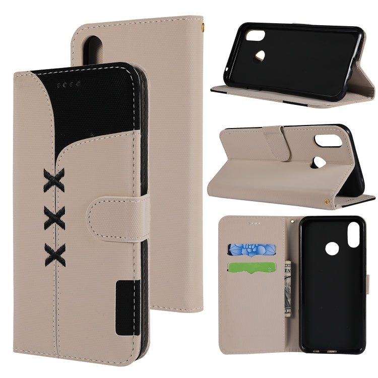 Fabric Stitching Embroidery Horizontal Flip Leather Case With Holder & Card Slots & Wallet for Huawei Nova 3i