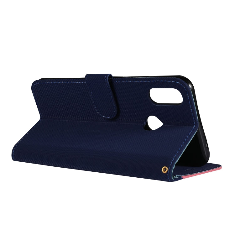 Fabric Stitching Embroidery Horizontal Flip Leather Case With Holder & Card Slots & Wallet for Huawei Nova 3i