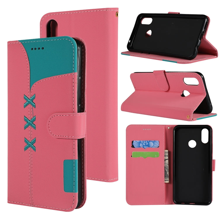 Fabric Stitching Embroidery Horizontal Flip Leather Case With Holder & Card Slots & Wallet for Huawei Nova 3i