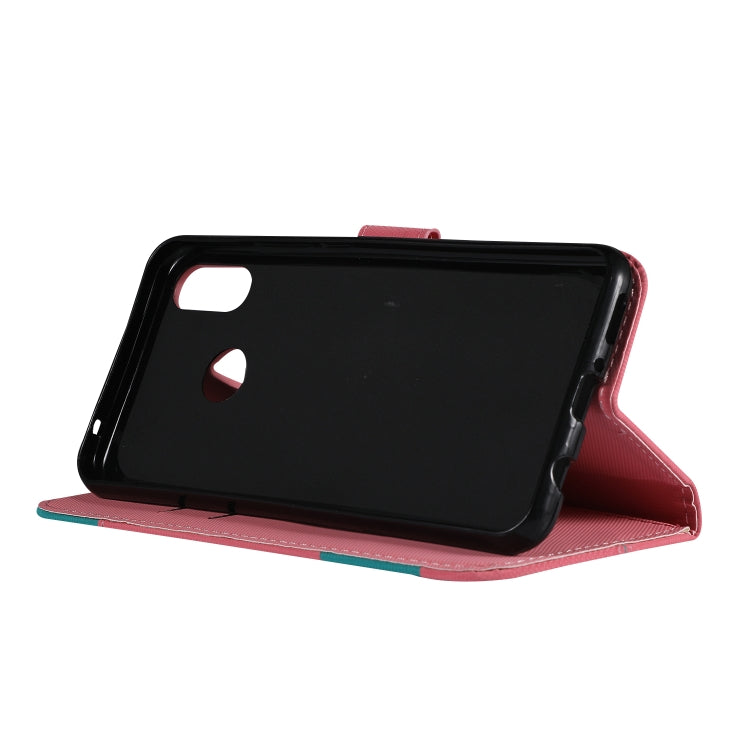 Fabric Stitching Embroidery Horizontal Flip Leather Case With Holder & Card Slots & Wallet for Huawei Nova 3i