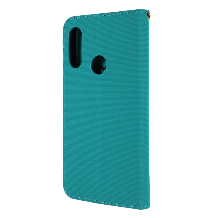 Fabric Stitching Embroidery Horizontal Flip Leather Case With Holder & Card Slots & Wallet for Huawei Y6 Pro 2019