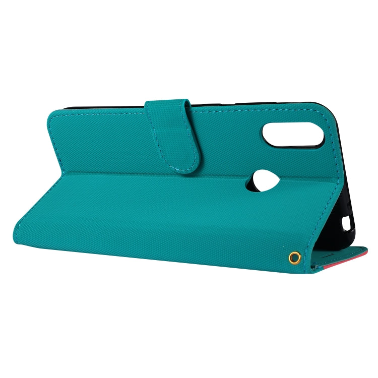 Fabric Stitching Embroidery Horizontal Flip Leather Case With Holder & Card Slots & Wallet for Huawei Y7 Prime / Y7