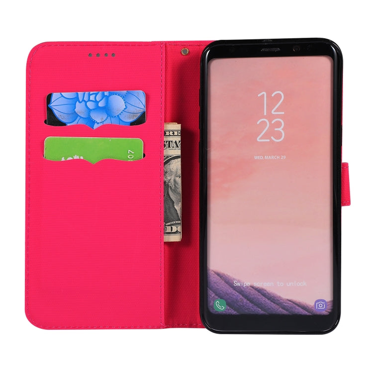 Fabric Stitching Embroidery Horizontal Flip Leather Case With Holder & Card Slots & Wallet for Galaxy S8