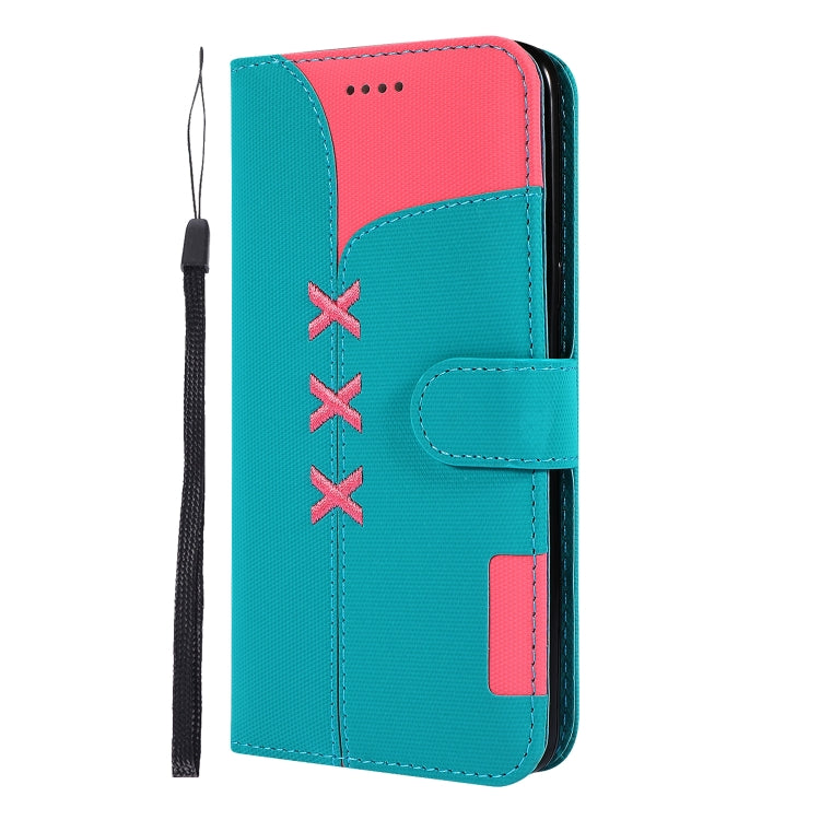 Fabric Stitching Embroidery Horizontal Flip Leather Case With Holder & Card Slots & Wallet for Galaxy S8