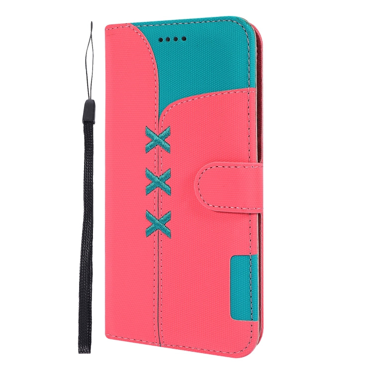 Fabric Stitching Embroidery Horizontal Flip Leather Case With Holder & Card Slots & Wallet for Galaxy S8