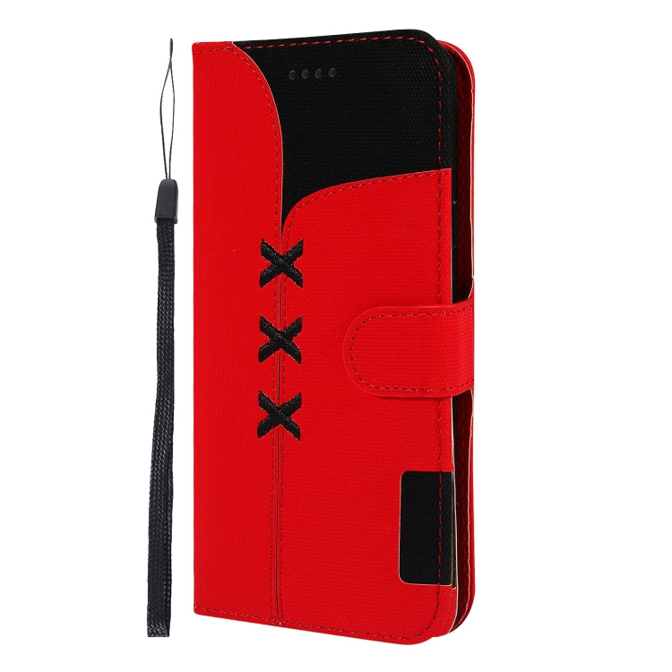 Fabric Stitching Embroidery Horizontal Flip Leather Case With Holder & Card Slots & Wallet for Galaxy S9+