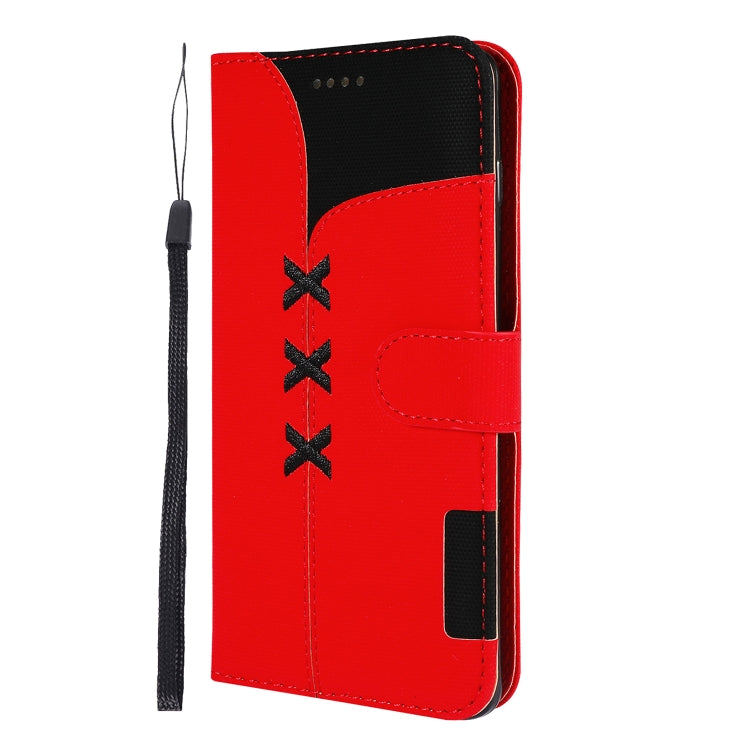 Fabric Stitching Embroidery Horizontal Flip Leather Case With Holder & Card Slots & Wallet for Galaxy S10