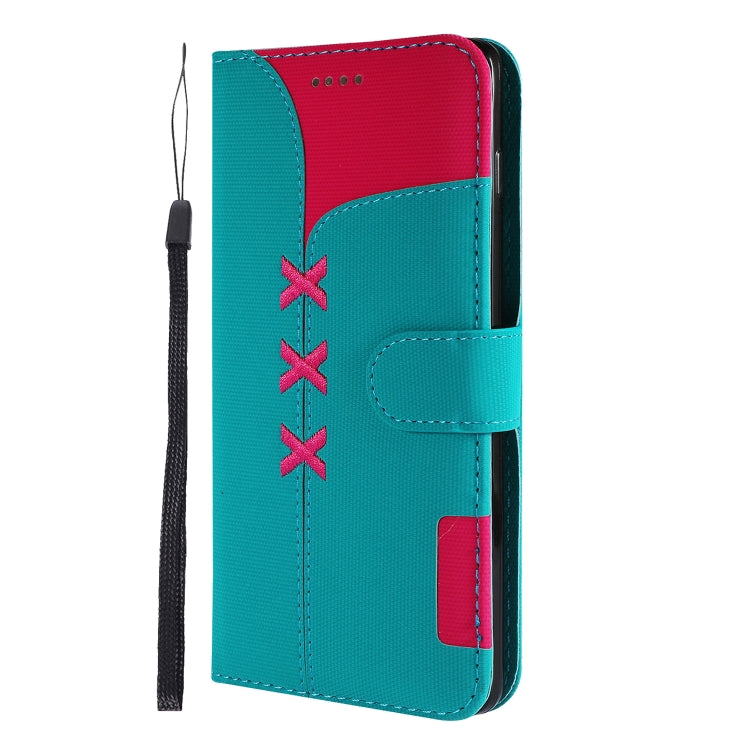 Fabric Stitching Embroidery Horizontal Flip Leather Case With Holder & Card Slots & Wallet for Galaxy S10