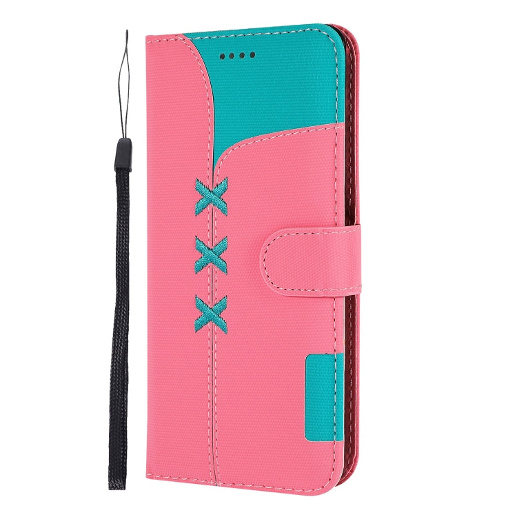 Fabric Stitching Embroidery Horizontal Flip Leather Case With Holder & Card Slots & Wallet for Galaxy S10