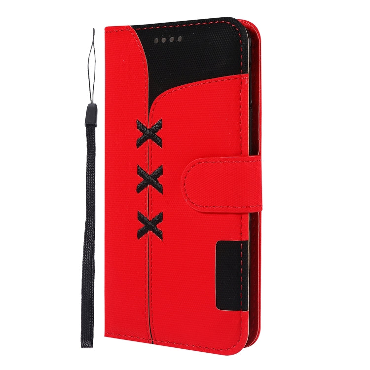 Fabric Stitching Embroidery Horizontal Flip Leather Case With Holder & Card Slots & Wallet for Galaxy S10e