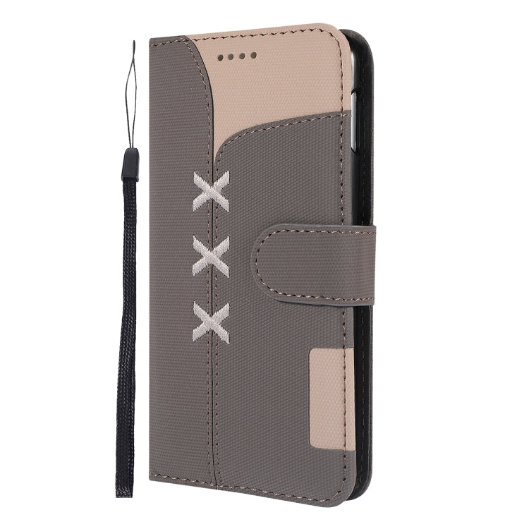 Fabric Stitching Embroidery Horizontal Flip Leather Case With Holder & Card Slots & Wallet for Galaxy S10e