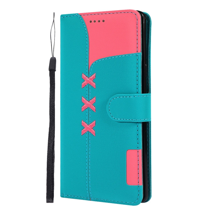 Fabric Stitching Embroidery Horizontal Flip Leather Case With Holder & Card Slots & Wallet for Galaxy Note 9