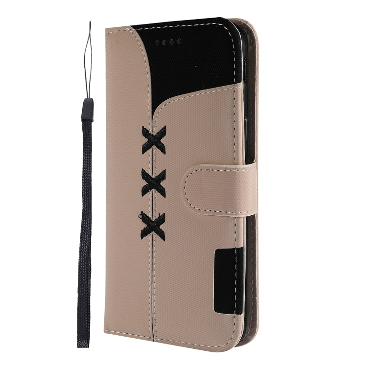 Fabric Stitching Embroidery Horizontal Flip Leather Case With Holder & Card Slots & Wallet for Galaxy J6