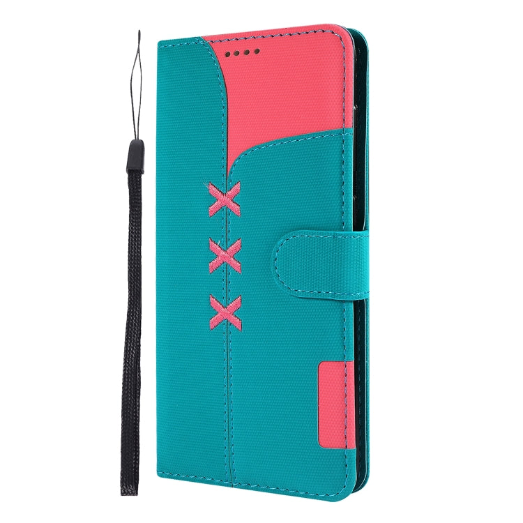 Fabric Stitching Embroidery Horizontal Flip Leather Case With Holder & Card Slots & Wallet for Galaxy A70