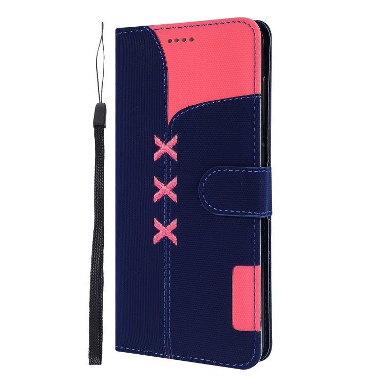 Fabric Stitching Embroidery Horizontal Flip Leather Case With Holder & Card Slots & Wallet for Galaxy A70