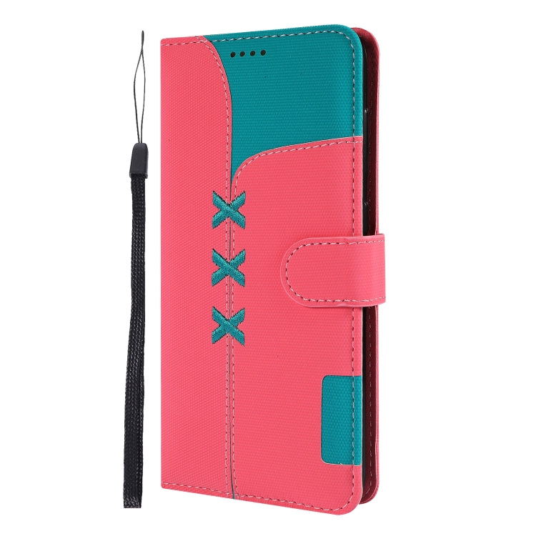 Fabric Stitching Embroidery Horizontal Flip Leather Case With Holder & Card Slots & Wallet for Galaxy A70