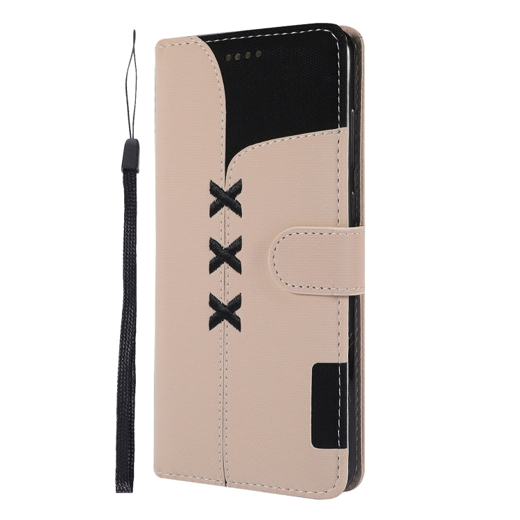 Fabric Stitching Embroidery Horizontal Flip Leather Case With Holder & Card Slots & Wallet for Galaxy A9