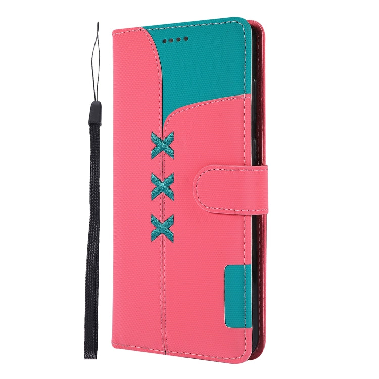 Fabric Stitching Embroidery Horizontal Flip Leather Case With Holder & Card Slots & Wallet for Galaxy A9