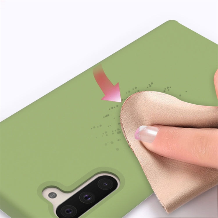 Solid Color Liquid Silicone Dropproof Full Coverage Protective Case for Galaxy Note 10