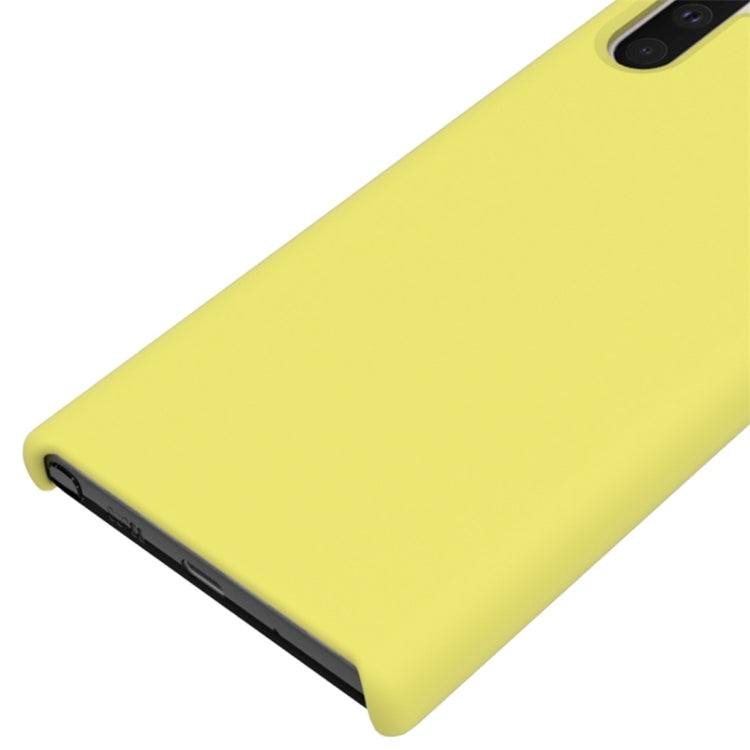 Solid Color Liquid Silicone Dropproof Full Coverage Protective Case for Galaxy Note 10