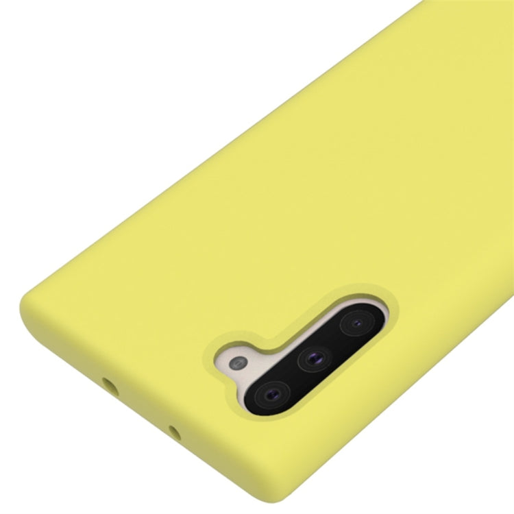 Solid Color Liquid Silicone Dropproof Full Coverage Protective Case for Galaxy Note 10